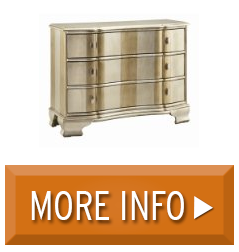 Rapid Stein World Furniture Aston Accent Chest, Champagne and Silver Striped Finish